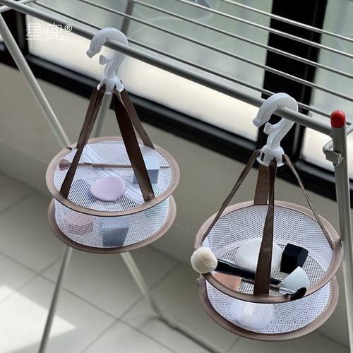 星兜粉扑晾晒网带盖双层化妆海绵