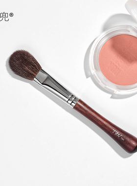 星兜迷你腮红刷局部定妆刷细节上妆小号羊毛化妆刷便携短柄T54