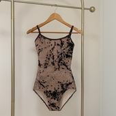 兰铂舞蹈女成人练功服吊带印花空中瑜伽服中高胯基训服芭蕾舞蹈服