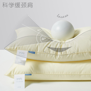 LACASA五星级酒店枕头枕芯套装 一对家用成单人一只护颈椎助眠男生