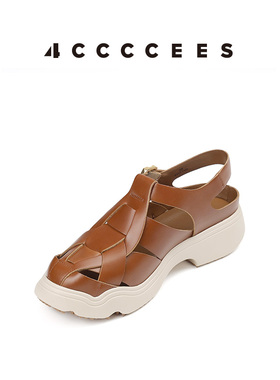 【新品上市】4CCCCEES / Sanho Beetle 厚底渔夫女鞋罗马编制凉鞋