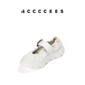 TURA COVE 女鞋 4CCCCEES 厚底芭蕾舞鞋 外穿休闲羊皮