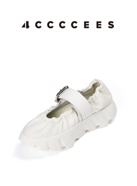 4CCCCEES / TURA COVE 女鞋厚底芭蕾舞鞋外穿休闲羊皮