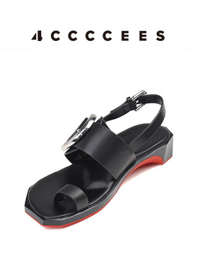 【新品上市】4CCCCEES / Follin Torus 夹指牛皮凉鞋时装休闲女鞋