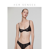 HER B006 2杯U型小胸钢圈文胸超薄美背内衣 SENSES 何识感官系列1