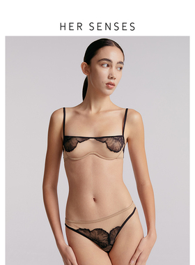 HER SENSES/何识极织系列列维斯蕾丝性感钢圈文胸B155