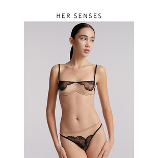 SENSES HER 何识极织系列列维斯蕾丝性感钢圈文胸B155