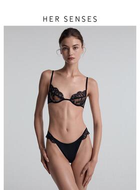 HER SENSES/何识悦己系列列维斯蕾丝舒适3/4杯钢圈文胸B138