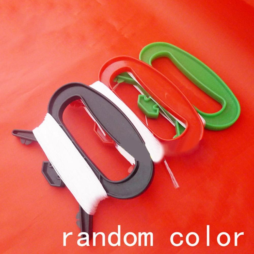 30/50/100m polyester d shape kite line string winder handle