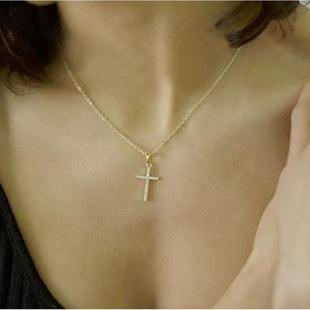 Cross Pendant Necklace Creative Simple Female necklaces项链