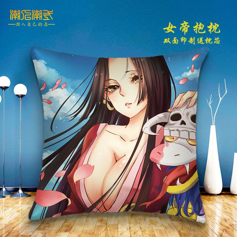 海贼王女帝抱枕波雅汉库克性感蛇姬汽车沙发枕头空调被来图定制
