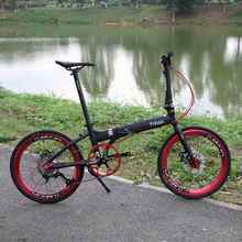 风行折叠车KAD2018车架9速20寸451碟刹406V刹便捷休闲代步车