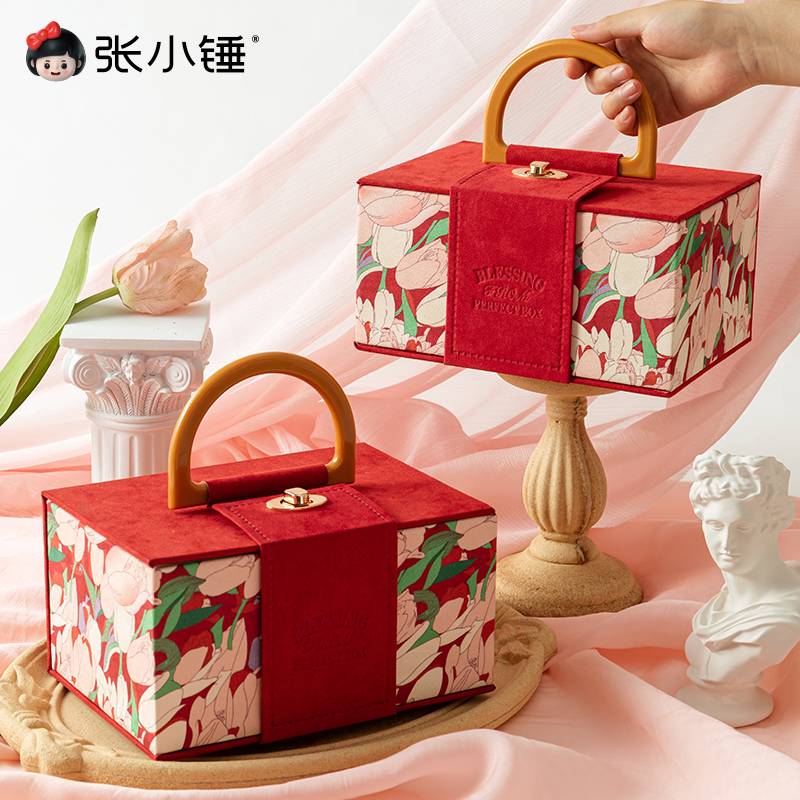 张小锤郁金香绒布伴手礼盒