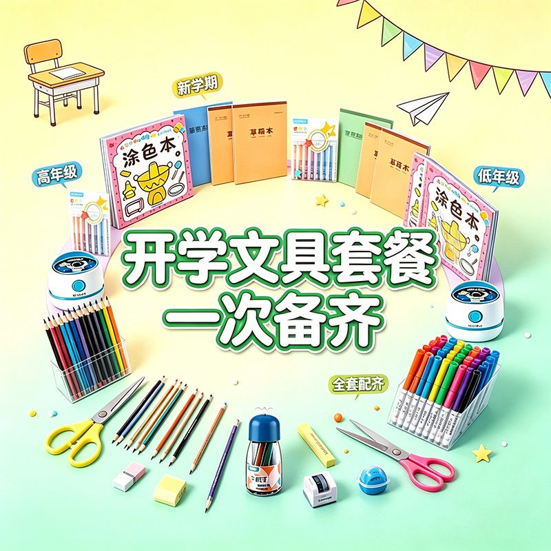 晨光【1到2年级专用】开学季文具套装儿童礼物小学生学习用品套装日常书写开学文具学习文具开学文具套餐