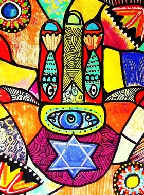 Diamond Painting Full Square 5D DIY''Hamsa Hand''3D Rhinest