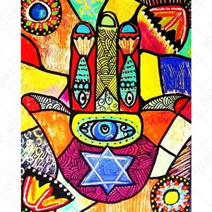 Diamond Painting Full Square 5D DIY''Hamsa Hand''3D Rhinest