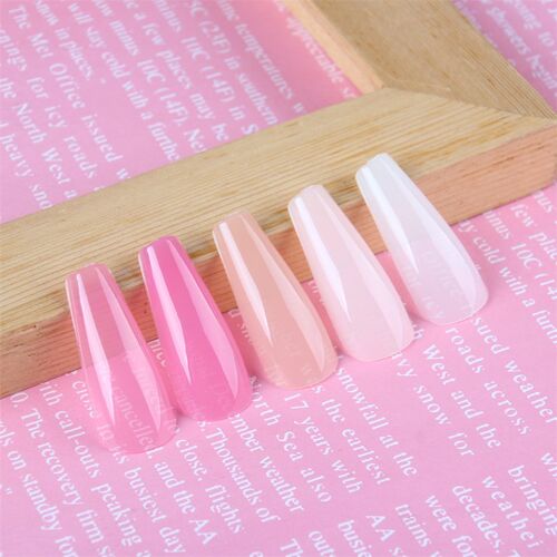 Halloween Long Coffin Gel Flexible False Nail Tips Press on
