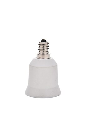 1pcs E12 To E26/E27 White Lampholder Bulbs Converter Candela