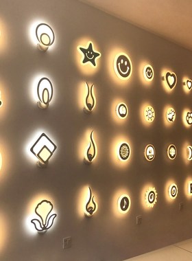 Modern simple creative LED children's bedside staircase ais