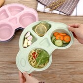 Feeding Kids Food Baby Tableware Cartoon Dishes Vegetabl