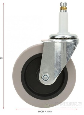 4pcs 4 inch Black Core Universal Swivel Bearing Casters Whee