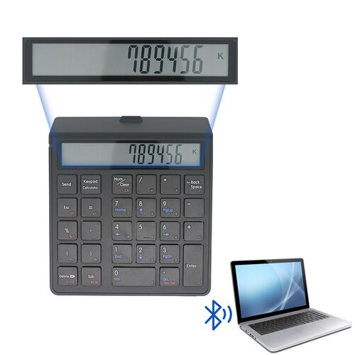 Bluetooth Numeric Keyboard Wireless Electronic Caculator 12