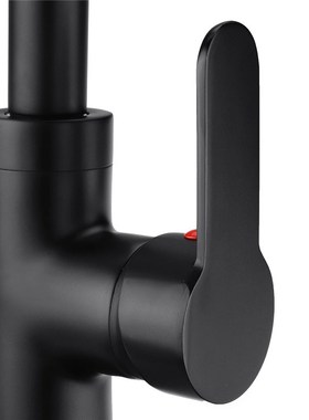 Black Faucet Black Copper Bathroom Basin Faucet 360 Rotatabl