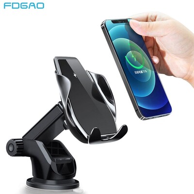 15W Qi Wireless Car Charger Fast Charging Infrared Automati