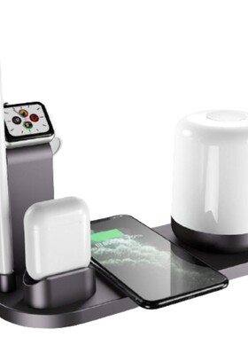 6 In 1 Foldable Charging Dock Station 10W Qi Fast Wireless