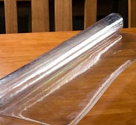 Customized Soft glass transparent round table cloth tableclo