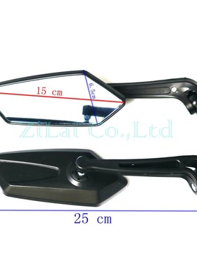 Universal Pair Motorcycle Rear Mirror Scooter 8mm 10mm Motor