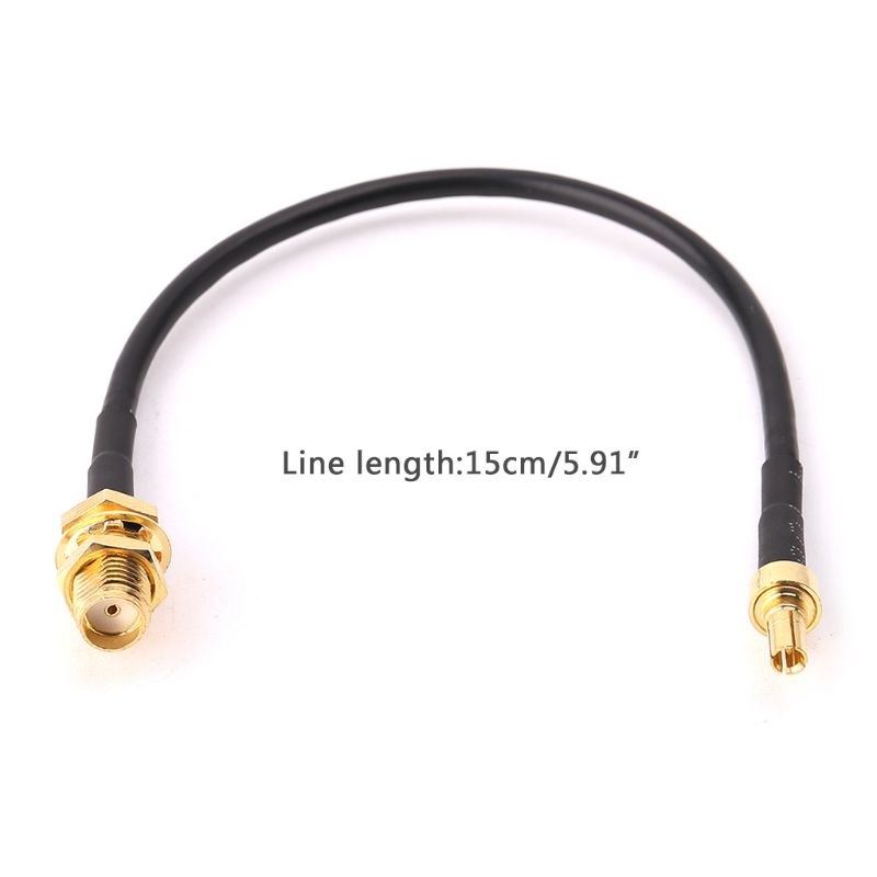 CRC9 Male Straight To SMA Female RG174 Pigtail Cable 15cm A
