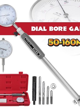 50-160mm/0.01mm Precise Metric Dial Bore Gauge Cylinder Inte