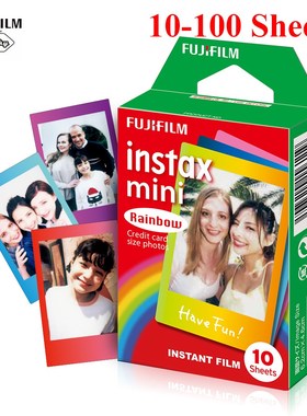 10 100 Sheets Genuine Fujifilm Instax Mini 8 Film Rainbow F