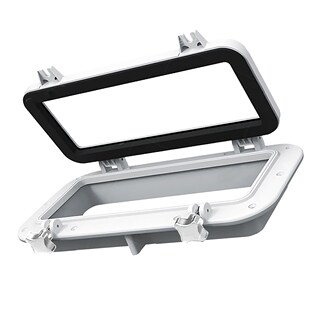 40x20cm Marine/Boat Portlight Access Hatch Window, Rectangul