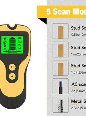 3 In 1 Sensor Wall Scanner Pipe Finder Pipe Wire Detector El