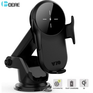 DCAE Automatic Clamping 15W Qi Wireless Car Charger for Sam