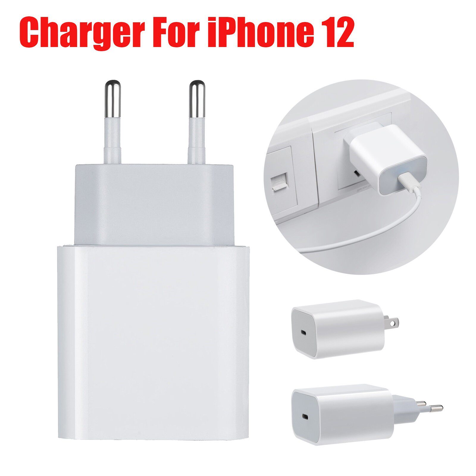 Apple 18w Usb c Power Adapter Charger Us Eu Plug Smart Phon