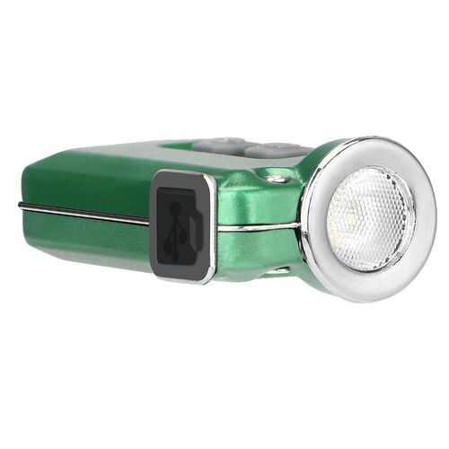 Mini Metal Keychain Light Built In 280 mAh Battery USB Recha