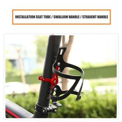 Bicycle Water Bottle Holder Adapter Aluminum Alloy Handlebar