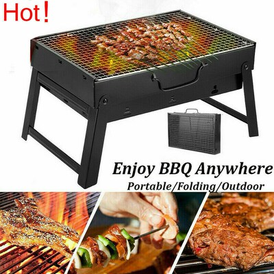 BBQ Barbecue Grill Folding Portable Charcoal Stove Camping G