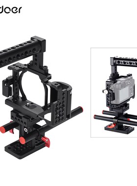 Andoer Video Camera Cage + Hand Grip + Top Handle Kit Film