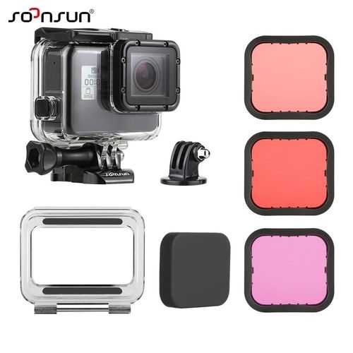SOONSUN 45M Waterproof Housing Underwater Diving Case + Div