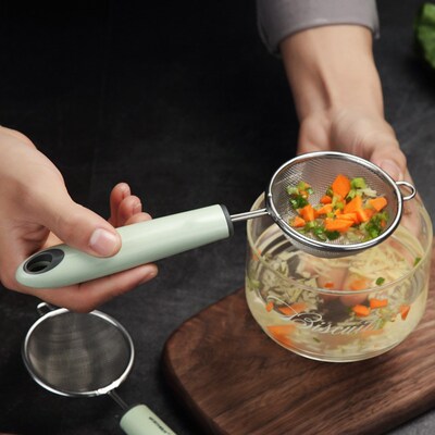 Soybean Milk Filter Spoon Stainless Steel Strainer Ladle Spo