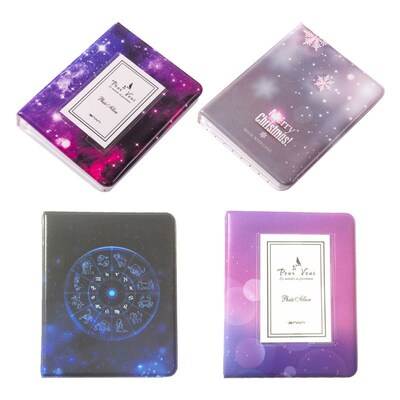 64 Pockets 3 Inch Starry Sky Films Photo Album Book For Fuj