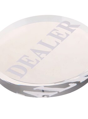 Poker Dealer Button Acrylic    Dealer for Poker Cards Game