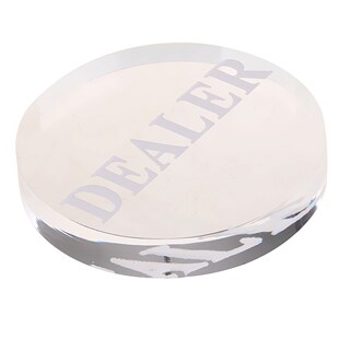 Poker Dealer Button Acrylic    Dealer for Poker Cards Game
