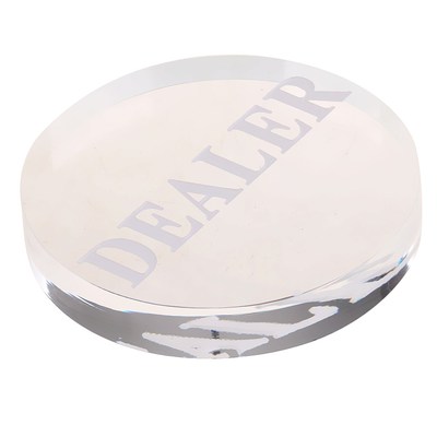 Poker Dealer Button Acrylic    Dealer for Poker Cards Game