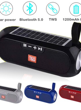 Solar Wireless Bluetooth Speaker Portable Column Stereo Mus