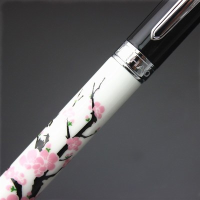 Jinhao 8802 Plum blossom Rollerball Pen metal and porcelain